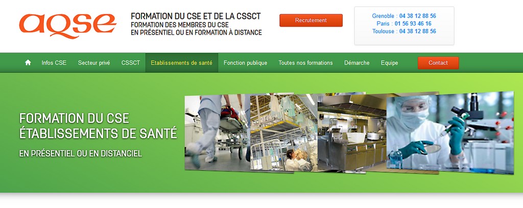 aqse-formation-cse.fr formation du CSE des établissements de santé EHPAD clinique labos