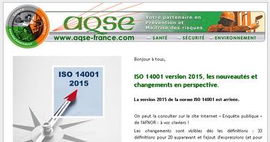news 23 ISO 14001 version 2015 nouveautés et changements