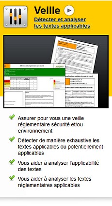 Veille rglementaire scurit et environnement